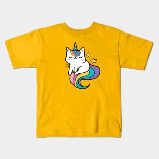 Unicorn Rainbow Kitty Kids T-Shirt